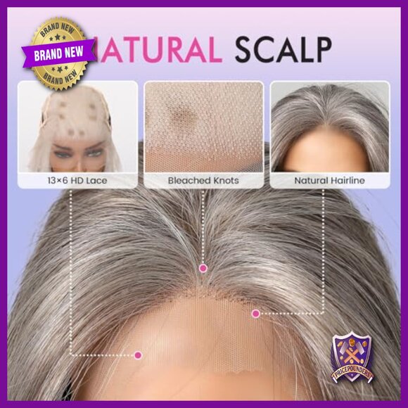22 Inch Straight Synthetic Lace Front Wig Glueless Heat Resistant Daily Party main image 6